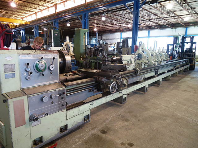 30" x 33' (396") MAZAK ... LATHE 4-1/4" SPINDLE HOLE